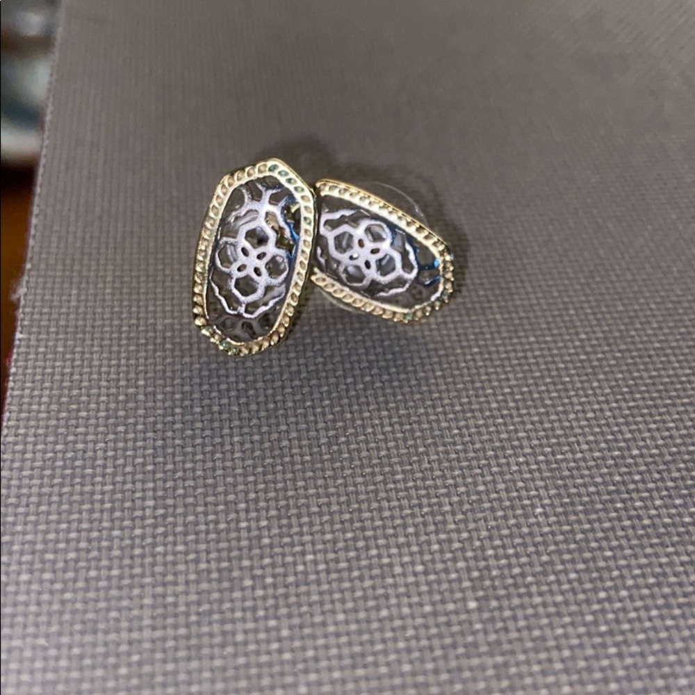 Kendra Scott silver and gold studs